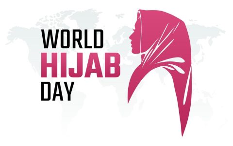 graphic-of-world-hijab-day-good-for-world-hijab-day-celebration-flat-design-flyer-design-flat-illustration-vector